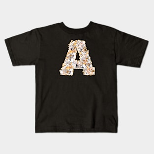 cat letter A(the cat forms the letter A) Kids T-Shirt